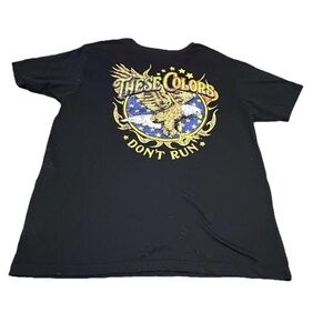 Source Unknown Black Tee with Eagle and Stars